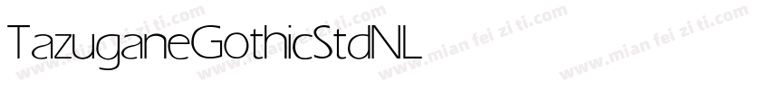 TazuganeGothicStdN Light字体转换